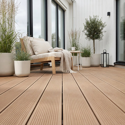WPC-Komplettset Bangkirai ECO Massivdiele