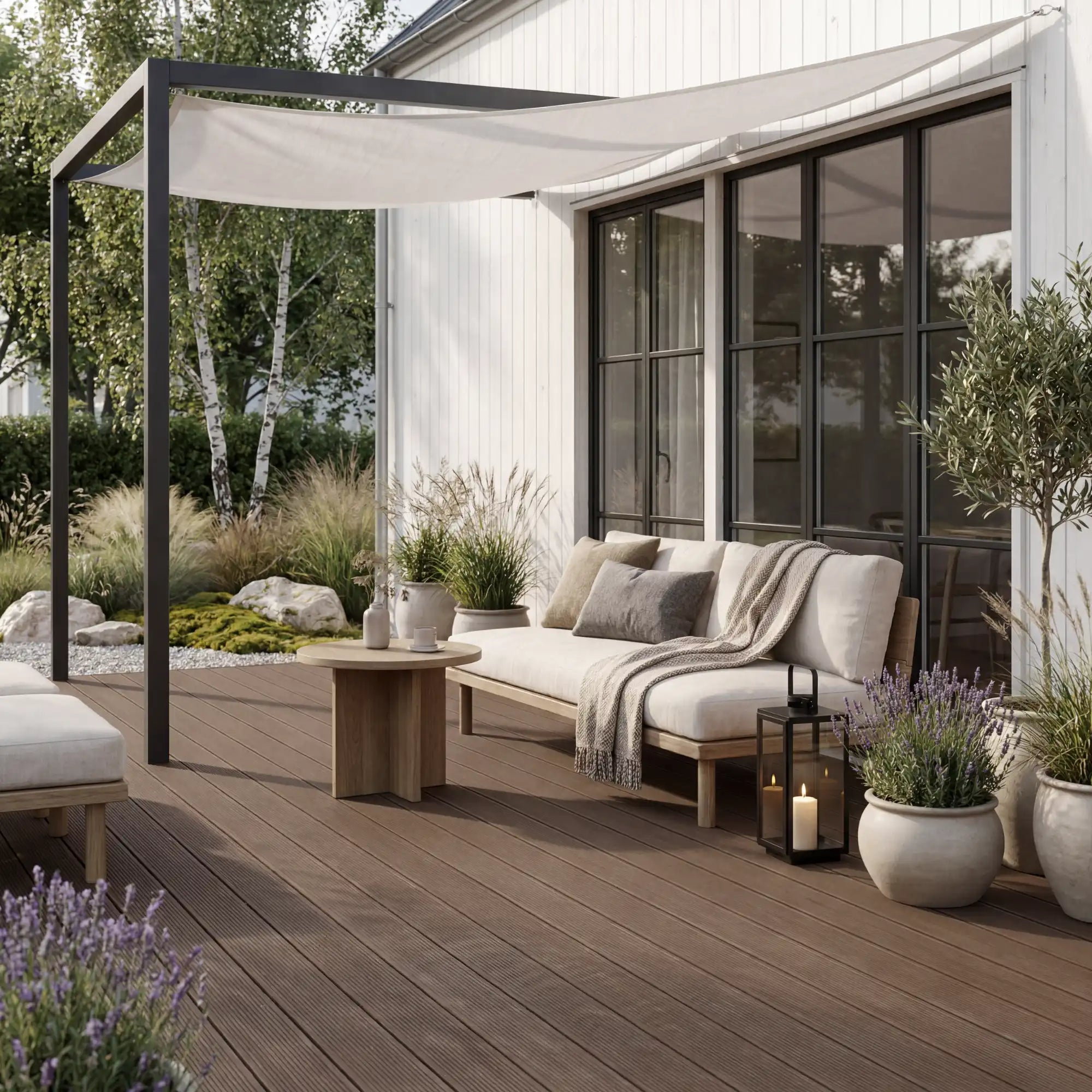 WPC Terrassendiele Massiv ECO Diamantnuss