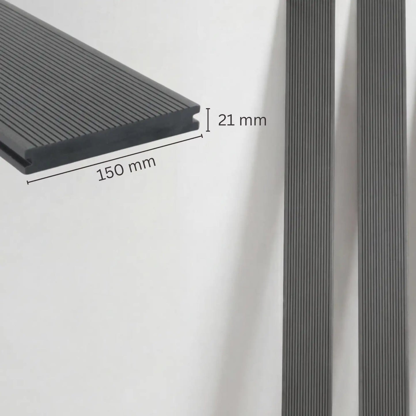 WPC-Komplettset Granit ECO Massivdiele