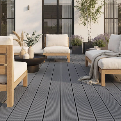 WPC-Komplettset Granit ECO Massivdiele
