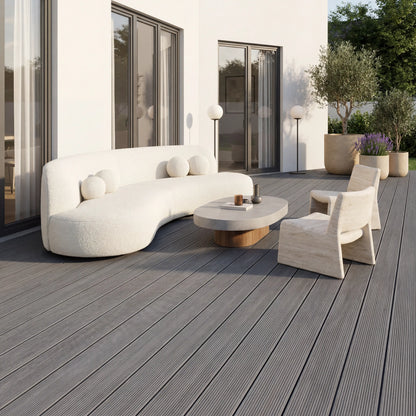 WPC-Komplettset Granit ECO Massivdiele