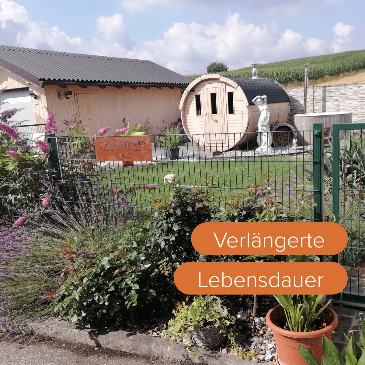 Doppelstabmattenzaun Komplettset Moosgrün 6/5/6