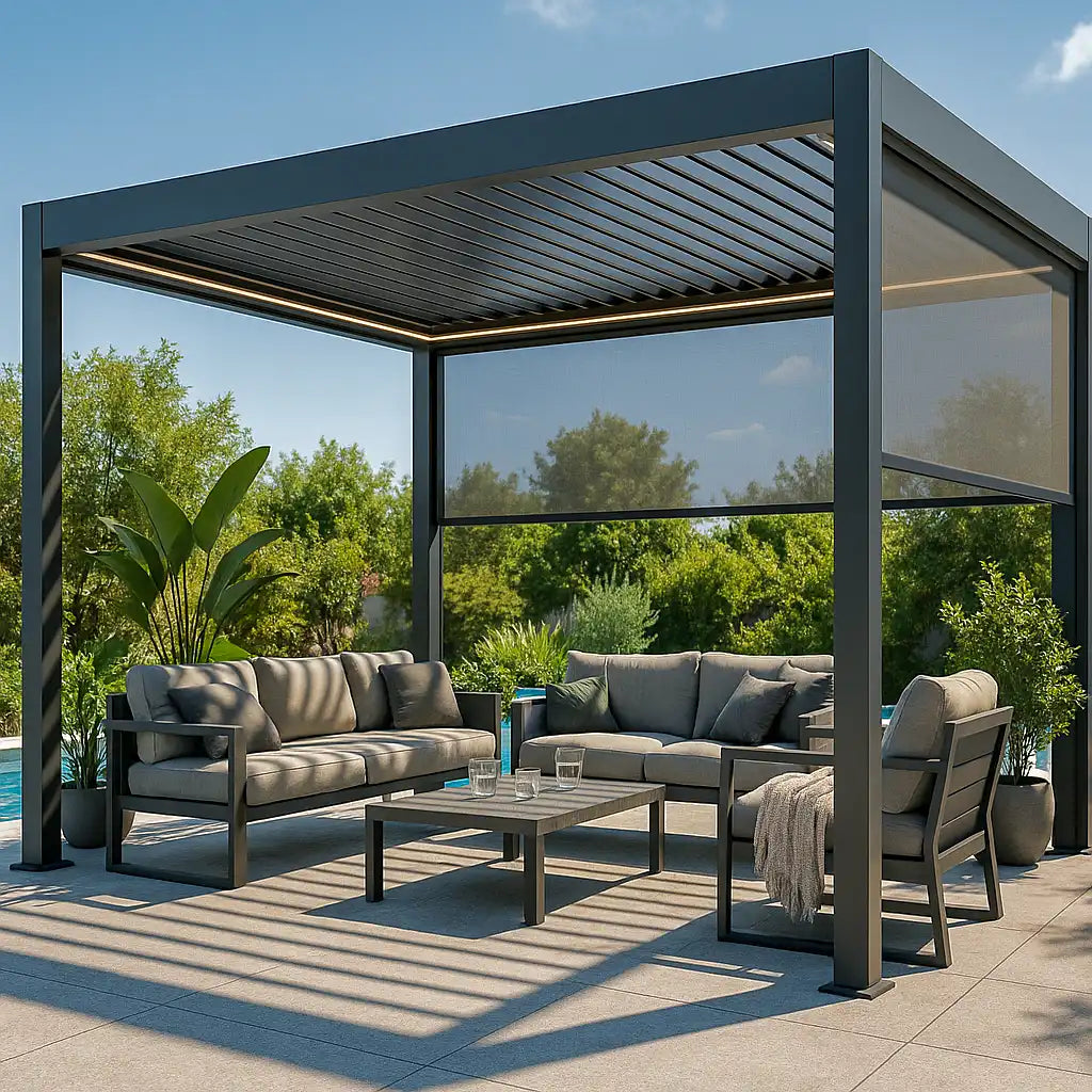 Sichtschutz-Rollo für SkyShade Pro – 4 m Breite