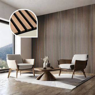 Akustikpaneel Walnuss Comfort 244 x 60 cm