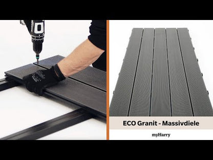 WPC Terrassendiele Massiv ECO Creme