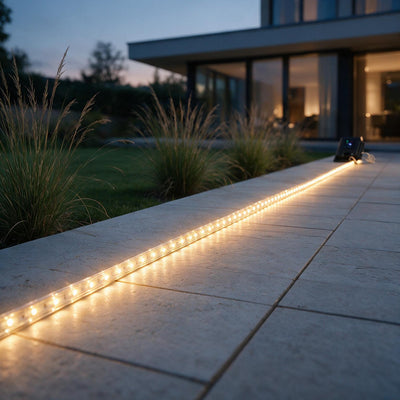 Solar LED Streifen 1x installiert