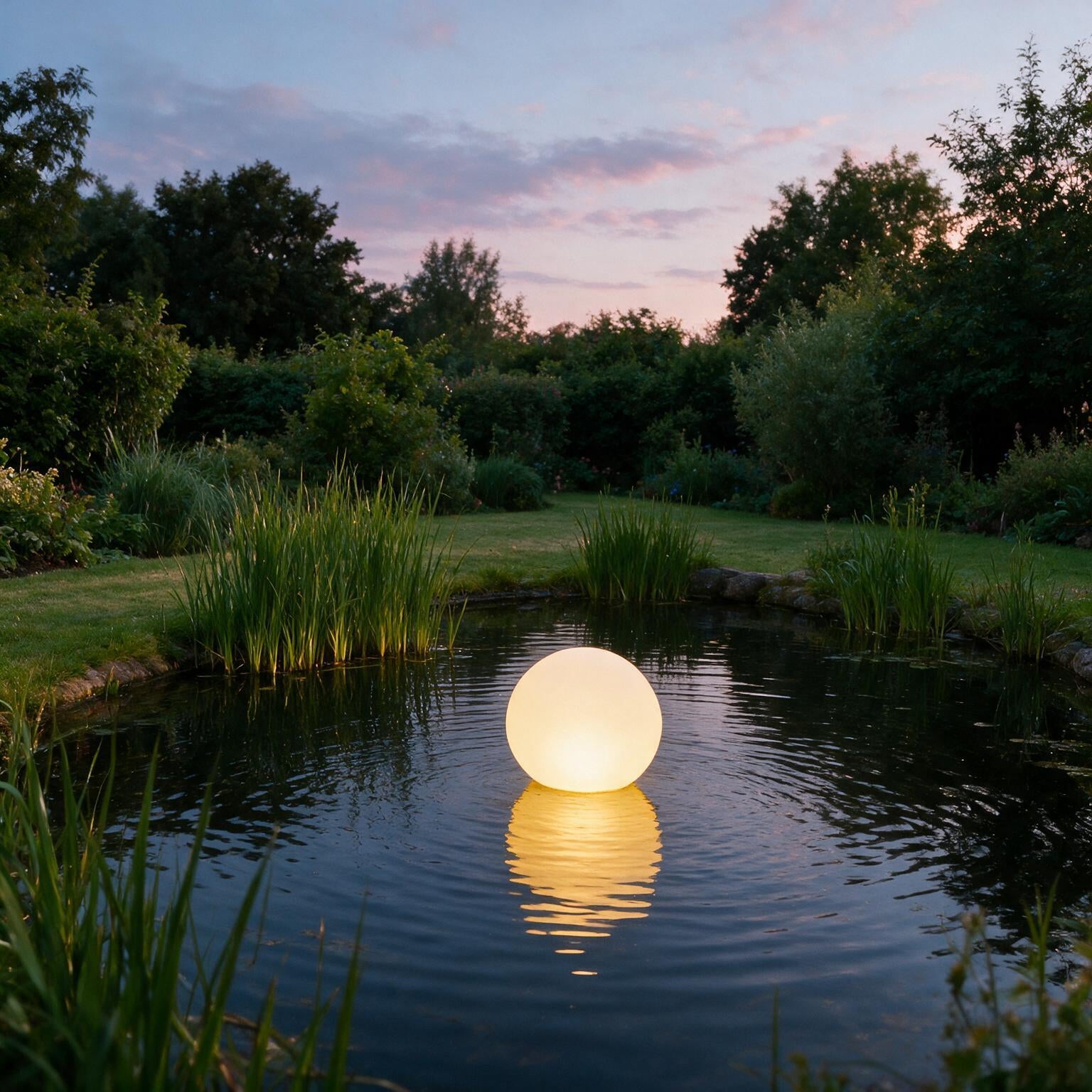 Schwimmende Solar-LED-Gartenleuchte Orb