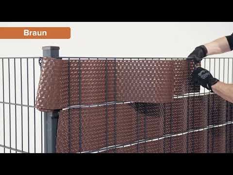 Rattan Sichtschutzstreifen Grün RD12 255cm